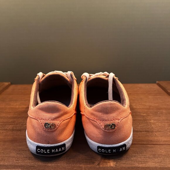 Cole Haan Womens Salmon Canvas Casual Shoes Sneakers Size 8B - Picture 5 of 9